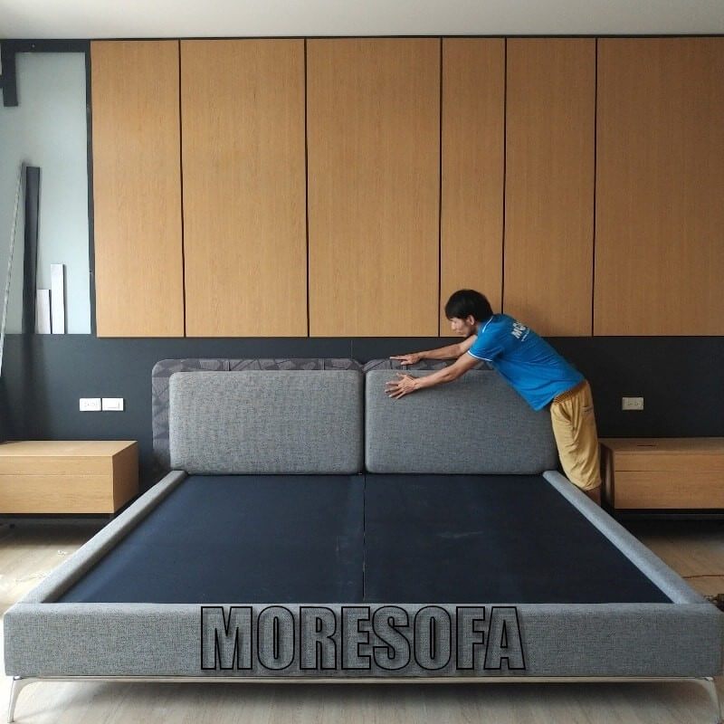 Moresofa chuyên thiết kế, thi công các mẫu giường ngủ đẹp, đem đến sự hài lòng cho khách hàng