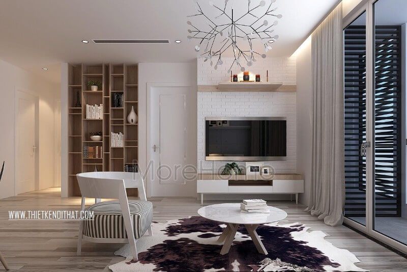 Mẫu kệ tủ gỗ công nghiệp được thiết kế thông minh với nhiều chức năng như kệ ti vi, kệ trang trí decor... giúp tiết kiệm không gian sinh hoạt chung cũng như tạo ấn tượng cho căn nhà, tránh sự nhàm chán của các thiết kế truyền thống.